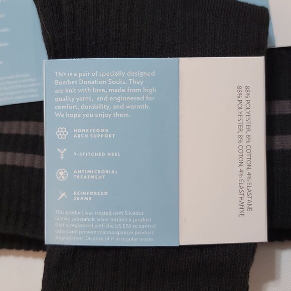 Bombas Calf Socks Women's Bee Better Together Lot of 5 Pair Size Small 4-7.5 - Picture 3 of 6